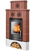 Piece wolnostojące - ABX Piec kaflowy Regina narożna z nadstawką kaflową - Briliant - miniaturka - grafika 1