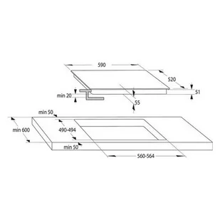 Płyta elektryczna do zabudowy Emaga Płyta Indukcyjna Hisense I6337C 60 cm (3 Palniki) - Płyty elektryczne do zabudowy - miniaturka - grafika 3