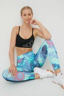 Bielizna sportowa damska - adidas Performance biustonosz sportowy Aeroreact HD7703 kolor czarny - miniaturka - grafika 1