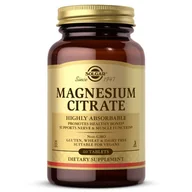 Witaminy i minerały dla sportowców - SOLGAR SOLGAR Magnesium Citrate 60tabs - miniaturka - grafika 1