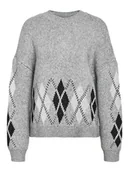 Swetry damskie - Noisy may Sweter w kolorze szarym - miniaturka - grafika 1