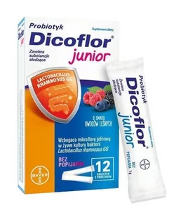Bayer Dicoflor Junior, 12 saszetek, - Układ pokarmowy - miniaturka - grafika 1