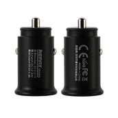Ładowarki samochodowe - Remax Roki Series Car Charger RCC219 mini ładowarka samochodowa 2x USB 2.4A czarny - miniaturka - grafika 1