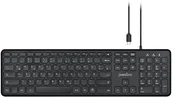 Klawiatury - Perixx PERIBOARD-210, DE, USB-C, wired, silent keys, black układ niemiecki 57148L - miniaturka - grafika 1