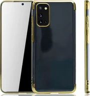 Etui i futerały do telefonów - Etui na telefon Samsung Galaxy S20 Gold - Clear - silikonowe etui z TPU w kolorze przezroczystego złota - miniaturka - grafika 1