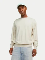 Bluzy męskie - Jack&Jones Bluza Charge 12257853 Beżowy Loose Fit - miniaturka - grafika 1