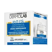Kremy do twarzy - Dermolab Krem do twarzy przeciw starzeniu, koncentrat kwasu hialuronowego, do wszystkich rodzajów skóry, 50 ml - miniaturka - grafika 1