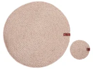 Obrusy i serwetki - Zestaw 12 podkładek na stół MUNTRIES Naturalny Juta - miniaturka - grafika 1
