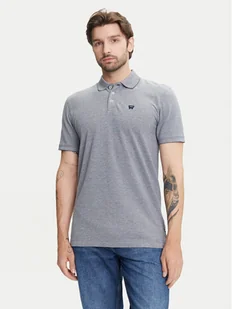 Wrangler Polo 112352280 Biały Regular Fit - Koszulki męskie - miniaturka - grafika 1