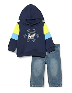 Bluzy i sweterki niemowlęce - Levi's Lvb Ursa Major Hoodie Denim Jeśli Dziecko, Marynarki Wojennej, 24 miesięcy - grafika 1