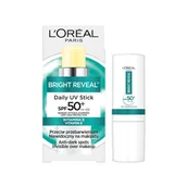 Balsamy i kremy do opalania - Loreal Bright Reveal Daily UV Sztyft SPF50+ 9ml - miniaturka - grafika 1