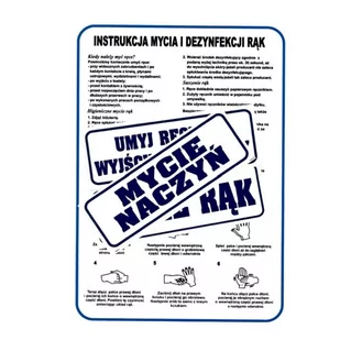Instrukcja 350x250 Mycie rąk + naklejki w zestawie - Przybory szkolne - miniaturka - grafika 1