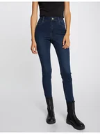 Spodnie damskie - Morgan Jeansy 212-PAM Granatowy Skinny Fit - miniaturka - grafika 1