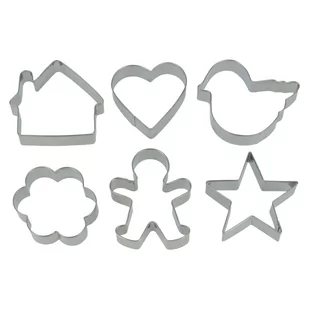 Wykrawacze foremki do ciastek pierniczków różne kształty 6 sztuk - Formy do ciast - miniaturka - grafika 1