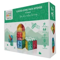 Klocki - Cleverclixx - Klocki magnetyczne CurvedDome Pack Intense - 47 el. - miniaturka - grafika 1