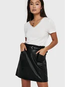 Spódnice - ONLY Spódnica z imitacji skóry Heidi 15229099 Czarny Regular Fit - miniaturka - grafika 1