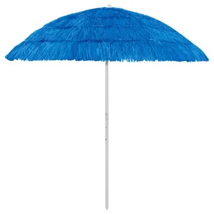 VidaXL Parasol plażowy, niebieski, 240 cm 314695 VidaXL - Parasole ogrodowe - miniaturka - grafika 9