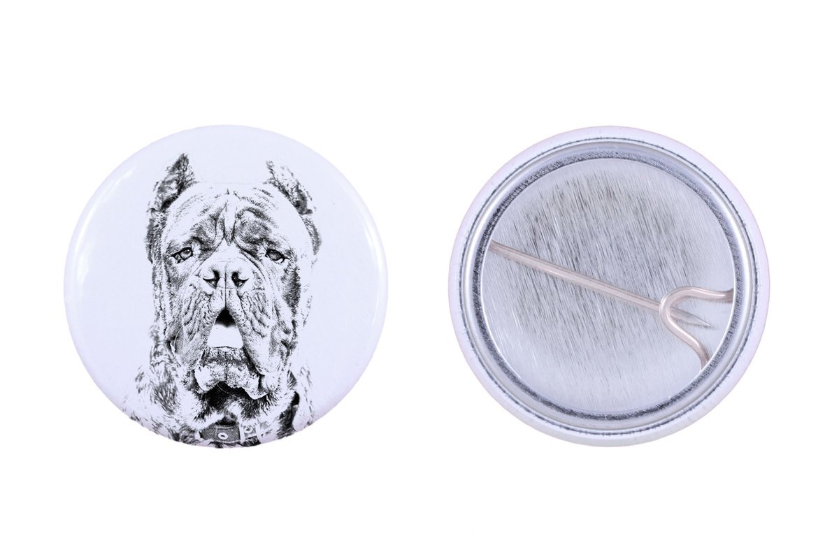 Cane Corso Italiano - przypinka z twoim psem, dodaj własne foto, marka Art-Dog