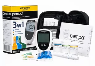Urządzenie 3w1 do pomiaru glukozy, cholesterolu i kwasu moczowego - wielofunkcyjne urządzenie do użytku domowego (Pempa 3w1) - Glukometry i akcesoria dla diabetyków - miniaturka - grafika 1