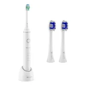 Szczoteczki elektryczne - TrueLife SonicBrush Compact + Końcówka szczoteczki TRUELIFE SonicBrush Compact Biało-niebieski (2 szt.) - miniaturka - grafika 1