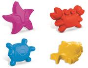 Zabawki do piasku - Mondo Foremki Do Piasku Zwierzęta Morskie 4 Szt. - miniaturka - grafika 1