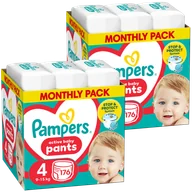 Pieluchy - Zestaw Pampers Pants, pieluchomajtki, Maxi, rozmiar 4, 9-15 kg, 2 x 176 sztuk - miniaturka - grafika 1