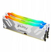 Pamięci RAM - Kingston FURY 32GB (2x16GB) 6000MHz CL32 FURY Renegade RGB White XMP - darmowy odbiór w 22 miastach i bezpłatny zwrot Paczkomatem aż do 15 dni - miniaturka - grafika 1