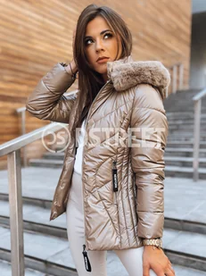 Kurtka zimowa damska HAZEL SOFT złota Dstreet TY3692-XXL - Kurtki damskie - miniaturka - grafika 1