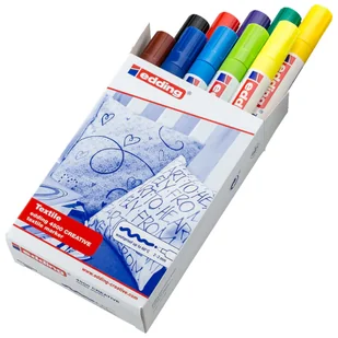 Edding Tekstylny marker edding edding 4500 Creative, okrągła końcówka, 2  3 MM, jasnozielone e-  4500 - Markery permanentne - miniaturka - grafika 6