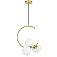 Lampy sufitowe - NOWOCZESNA LAMPA WISZĄCA MOSIĘŻNA BONIO W3 - miniaturka - grafika 1
