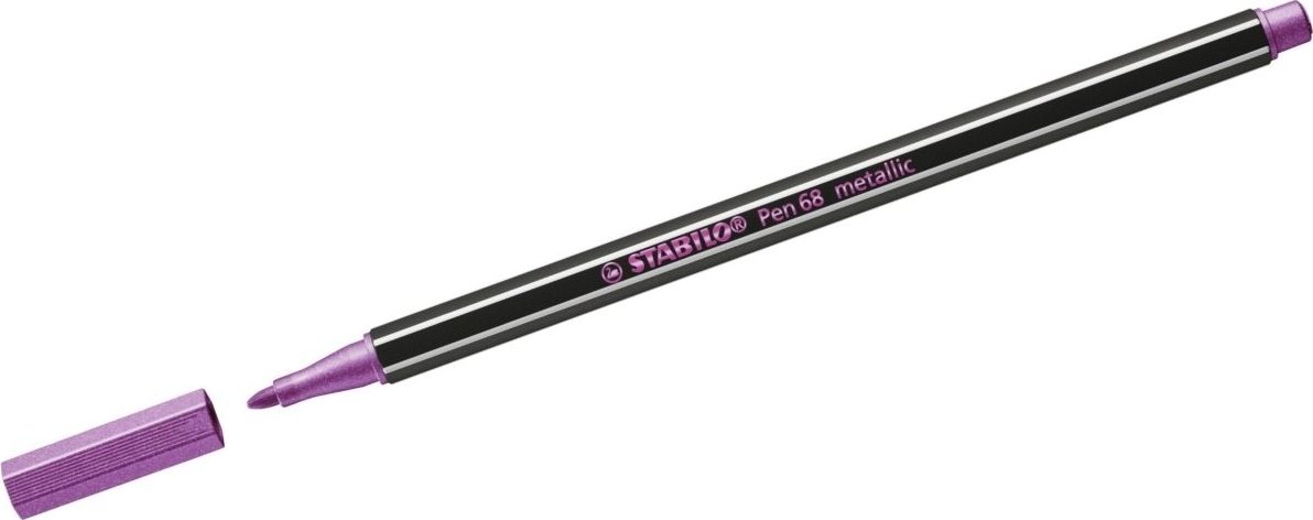 STABILO Długopis 68 metaliczny Flamaster średni metaliczny różowy 1 szt
