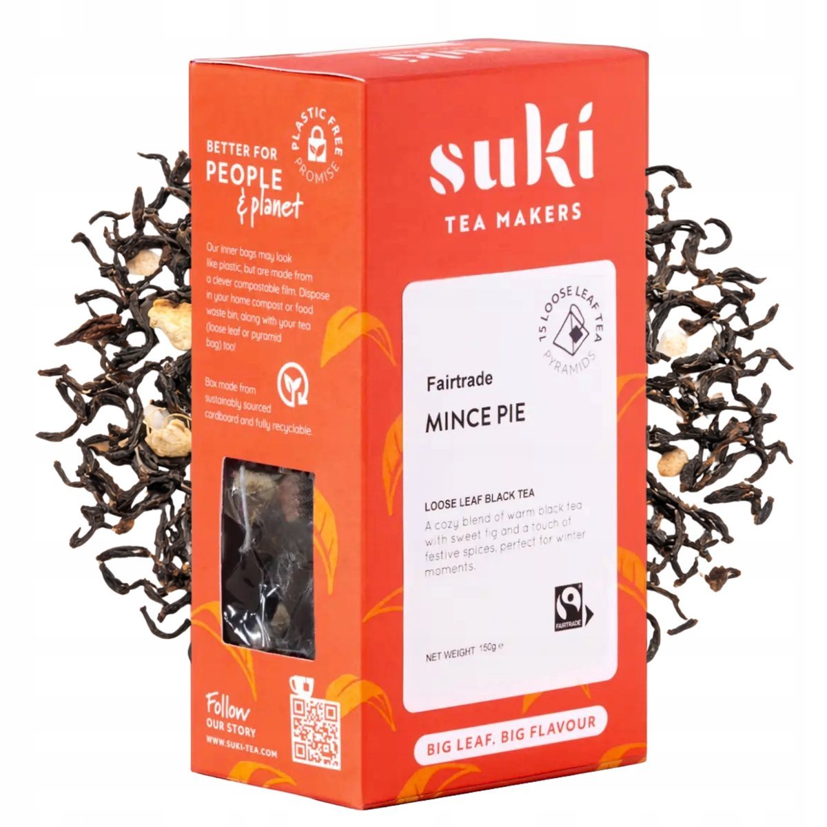 Herbata czarna Suki Tea Mince Pie 80 g liściasta korzenna jabłko cynamon bez dodatków naturalna