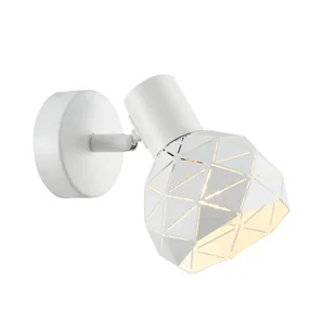 Biała lampa ścienna na przegubie SPL-3480-1-W z serii HARLEY - Lampy ścienne - miniaturka - grafika 2