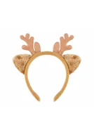 Pozostałe książki - Opaska renifera z uszami jasno brązowa - miniaturka - grafika 1