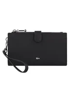 Portfele - Lacoste Duży Portfel Damski NF4987DZ Czarny - miniaturka - grafika 1