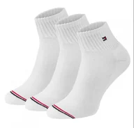 Skarpetki męskie - Tommy Hilfiger skarpetki białe wysokie bawełna ATV384 L - miniaturka - grafika 1