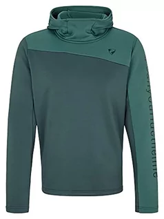 Bluzy męskie - Ziener Ziener Męska bluza z kapturem Jarmin | stretch, elastyczny, ciepły zielony Zielony $71wierk 54 217252 - grafika 1