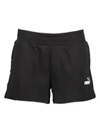 Spodnie sportowe damskie - Puma Szorty dresowe "Essentials" w kolorze czarnym - miniaturka - grafika 1