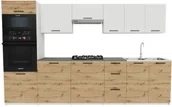 Meble kuchenne - Meble kuchenne dąb artisan + biały L5-M68 - miniaturka - grafika 1