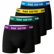 Majtki męskie - BAD SURFER OnlyWave! Bokserki Męskie Bawełniane Mix Logo 4pak Rozmiar L - miniaturka - grafika 1