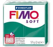 Masy plastyczne - Staedtler Masa plastyczna termoutwardzalna Soft, szmaragdowa, 57g, kostka - miniaturka - grafika 1