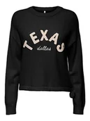 Swetry damskie - ONLY Sweter w kolorze czarnym - miniaturka - grafika 1