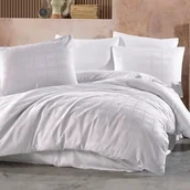 Pościel - Pościel satyna bawełniana biała 160x200 EXCLUSIVE - miniaturka - grafika 1