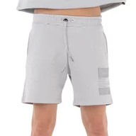 Spodnie sportowe męskie - Spodenki Alpha Industries Patch Short LF 136360666 - szare - miniaturka - grafika 1