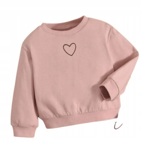 SHEIN BLUZA DZIECIĘCA RÓŻOWA Z SERCEM 74 V2O