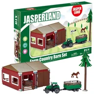 Figurki dla dzieci - Farma stajnia Zagroda Zwierzątka Traktor Przyczepa Farma Zagroda Zwierzęta - miniaturka - grafika 1