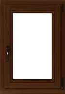 Okna - Lupol 3-szybowe fasadowe lakier kolor orzech O4 90 RU 565x835 mm - miniaturka - grafika 1