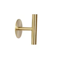 Wieszaki łazienkowe - Hübsch Wieszak na ręcznik Hübsch 7 cm mosiądz metalowy 991319 - miniaturka - grafika 1