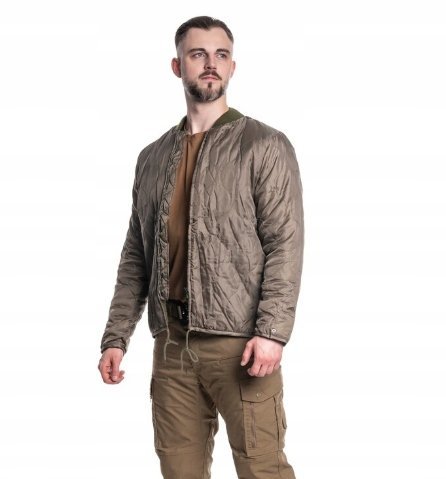 BRANDIT KURTKA MĘSKA PIKOWANA BRĄZOWA Z FUTERKIEM PLUS SIZE 5XL 16BA
