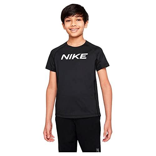 NIKE DM8528-010 B NP DF SS TOP bluza chłopięca czarna rozmiar M